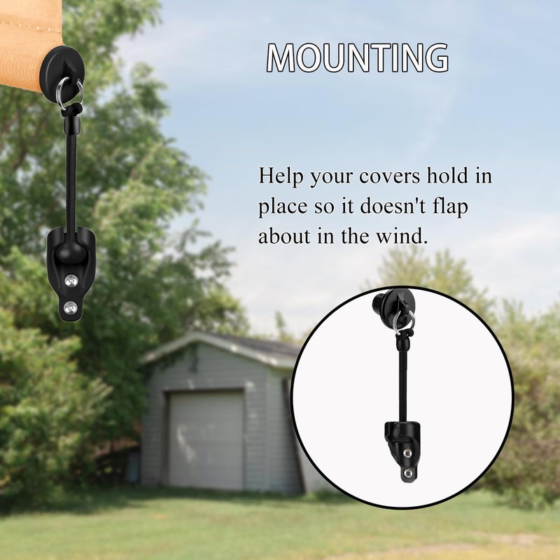 Sunshade Shade Hardware Bungee kit and End Cap Coolaroo Replacement