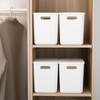 Yishyfier Plastic Storage Baskets Bins Boxes With Lids,Organizing Container White
