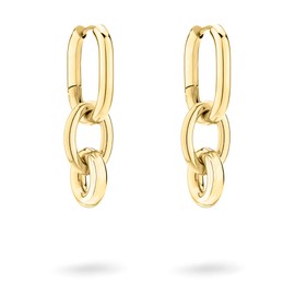 Liebeskind Berlin Creole Earrings Made of Stainless Steel - Variable Wearable, stainless steel, No gemstone.