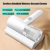 Compact Mattress Vacuum Cleaner Cordless Handheld UV Cleaner Built-in Battery