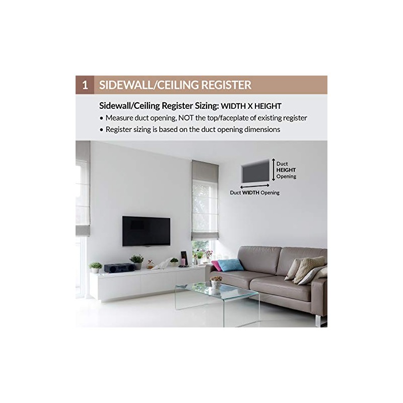 Accord ABSWWH3104 Sidewall/Ceiling Register with 3-Way Design, 10-Inch x 4-Inch(Duct