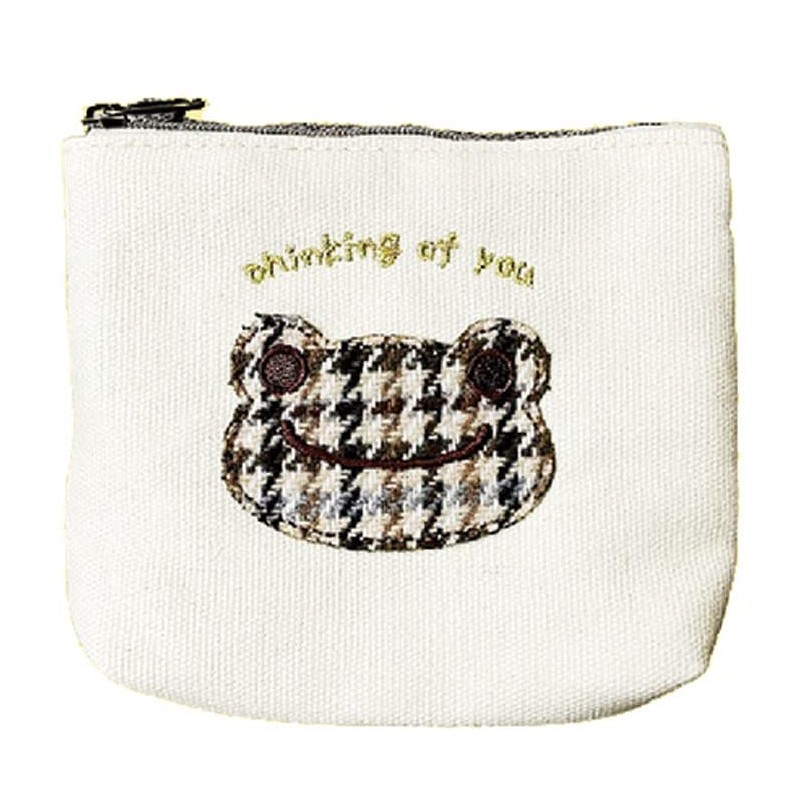 Nakajima Corporation 175175-22 Pickle Brown Check Tissue Pouch