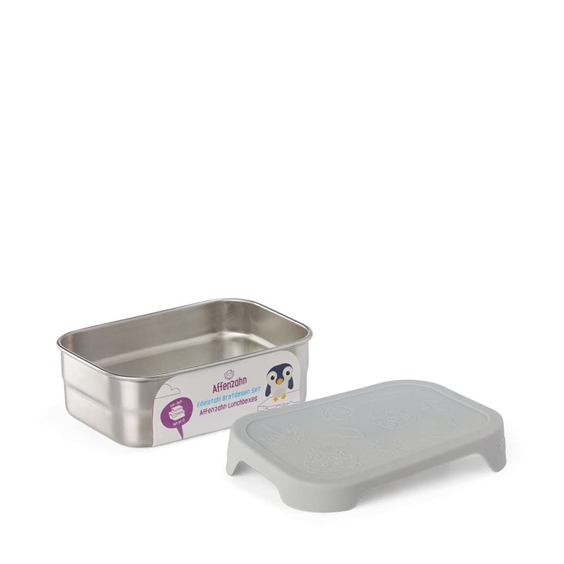 Affenzahn Stainless steel lunch box set, 16.5 cm.