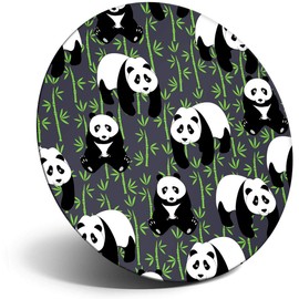 Destination Vinyl ltd Magnet for Refrigerator, Fridge - Cute Funky Panda Bear Animals Wild for Office, Cabinet and Whiteboard, Magnetic Stickers, 8303