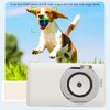 Digital Camera, White 50MP 4K 16x Zoom Vlogging Camera with
