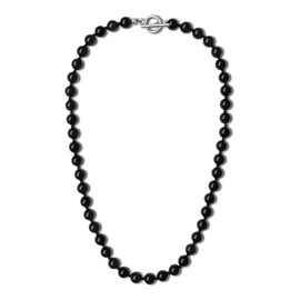 GAVU Handmade Faceted Amazonite Necklace for Men, Men’s Crystal Beaded Necklace 24"