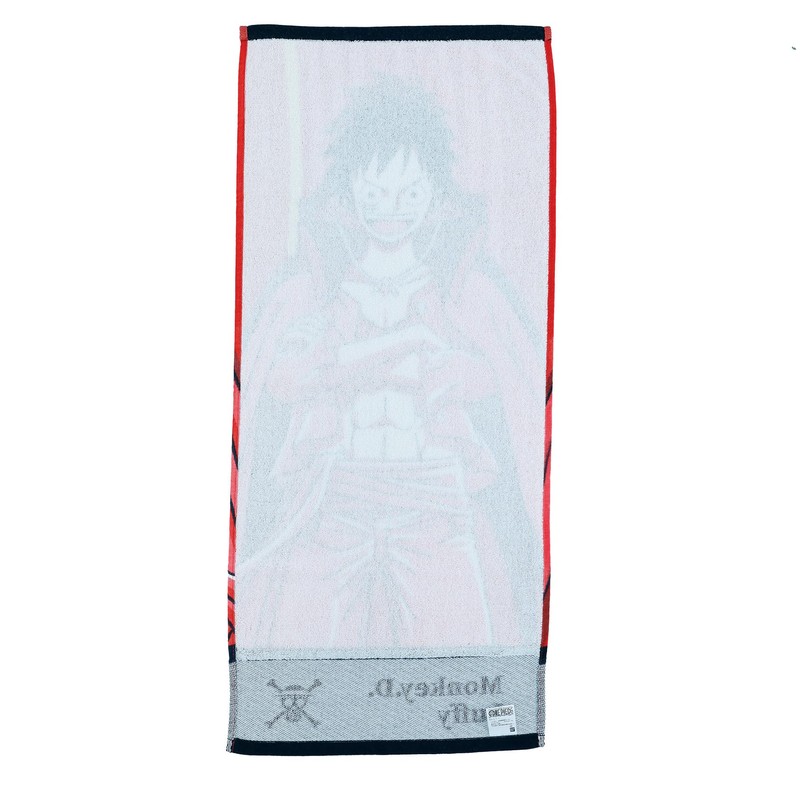 Marushin 6765010900 Face Towel, One Piece, Luffy Shot Characters, Antibacterial,