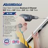 Randall Manufacturing 3/4"Wide x 1/8" Wall Clear Satin Anodized Aluminum