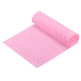 sourcing map Crepe Paper 15 x 250 cm Crepe Paper Ruffle Paper Tissue Paper Florist Crepe School Paper Crepe Tape Paper for Crafts Decoration Gift Packaging Flowers Light Pink