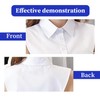 FunnAura White Detachable Collar, Universal Fake Collar for Women Men