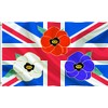 Red Poppy Lest We Forget Remembrance Day Flag Banner Decorations