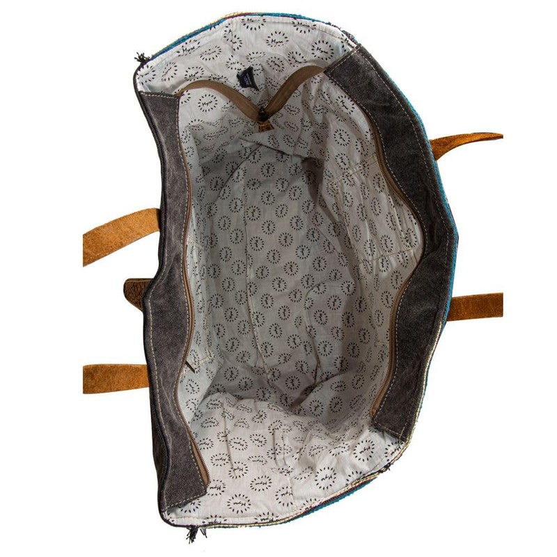 Myra Bag Weekender Bag for Women - Western Upcycled Canvas