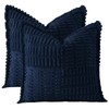 JOTOM Set of 2 Corduroy Soft Cushion Covers with Splicing