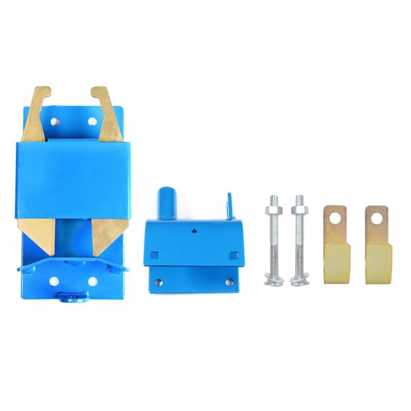 Two Way Lockable Gate Latch, Blue. Perfect for Farms, Pastures,