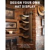 Cowboy Hat Holder Wall Mount Metal Western Horseshoe Hat Rack