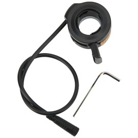 Ebike Thumb Throttle with Wrench, Waterproof Stable Speed Control Finger Throttle Accelerator for Mid Mounted Motor