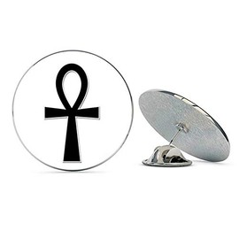 NYC Jewelers Ankh Symbol Eqyptian Cross Ancient Egypt Metal 0.75" Lapel Hat Pin Tie Tack Pinback