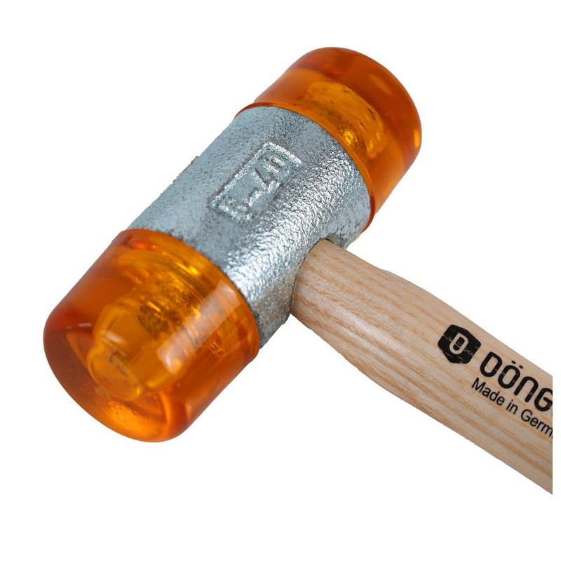 Dönges Non-rebound soft hammer with painted ash handle, diameter 40