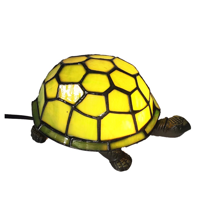 DUONAYU Tiffany style stained glass turtle lampshade turtle replacement lampshade