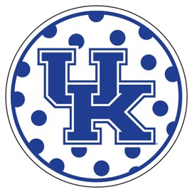 Kentucky Decal (BLU Polka DOT UK CIR Decal (4"), 4 in)