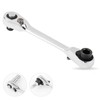 JUSTAUS 1/4 Inch Mini Double Headed Ratchet Wrench 72 Tooth