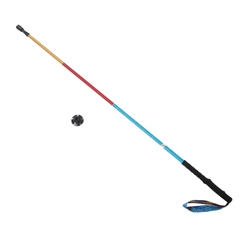 Walking Stick Telescopic Adjustable Length Anti Shock Foldable Portable Lightweight