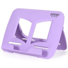 Portable Book Stand Book Holder Book Rest for Kids Reading Hands Free Cookbook Holder Textbook Stands Music Stand Lightweight Waterproof Book Stand Gifts School Supplies (Purple 11.82" *8.26")