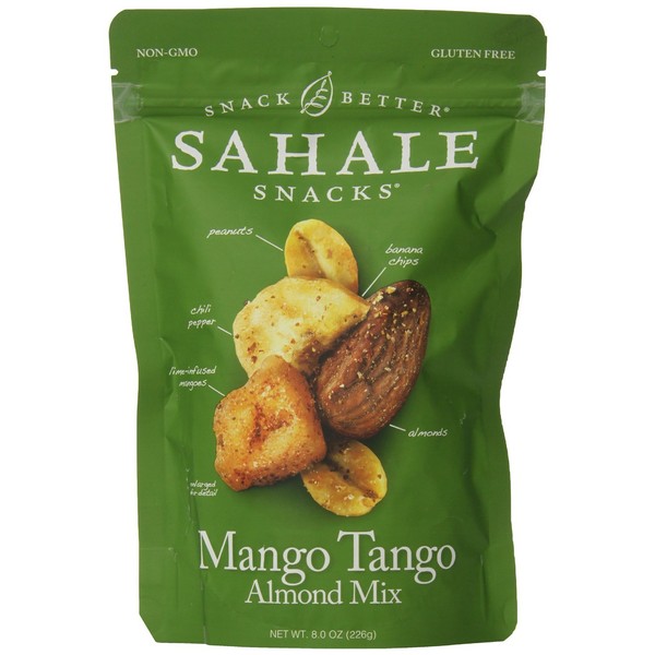 Sahale Snacks Mango Tango Almond Fruit and Nut Mix, 8 Ounce -- 4 per case.