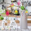 HAKOTOM Pack of 12 Easter Eggs Wind Chimes Craft Set