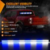 Nilight 144LED Traffic Advisor Strobe Light Bar with Controller Blue