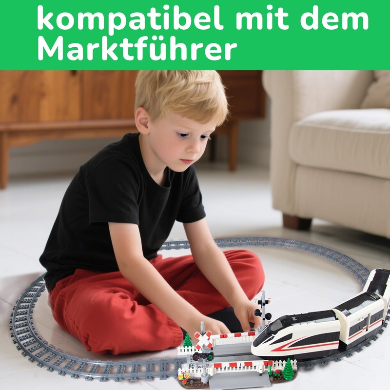 Cabeeskii City Railway Crossing with Railing & 2 Tracks -