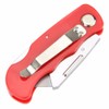 Wideskall® Red Folding Pocket Lockback Utility Knife with 5 Extra