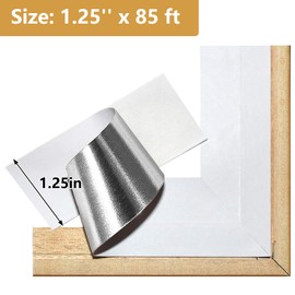 Lineco, Archival Self-Adhesive Frame Sealing Tape, Acid-Free, Non-yellowing Tape for Sealing Frame Backing, DIY, Gray, 1.25 Inch x 85 Feet, Pack of 1
