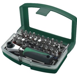 Mannesmann Bit Set with Reversible Ratchet (32 Pieces)