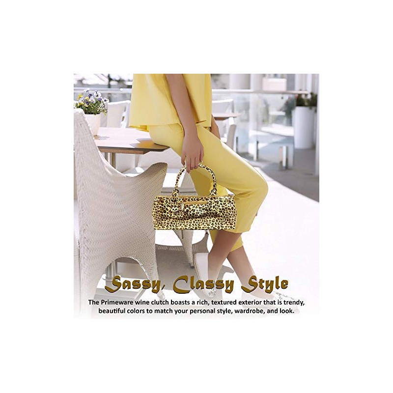 PRIMEWARE Cheetah Wine Clutch
