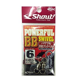 シャウト! Shout! Powerful BB Swivel 412PB High Strength and High Rotation Ball Bearing Swivel