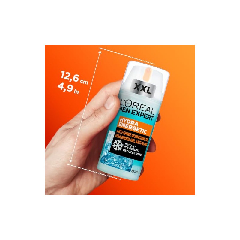 L'Oréal Men Expert Hydra Energetic Anti-Shine Face Moisturiser Gel 100ml