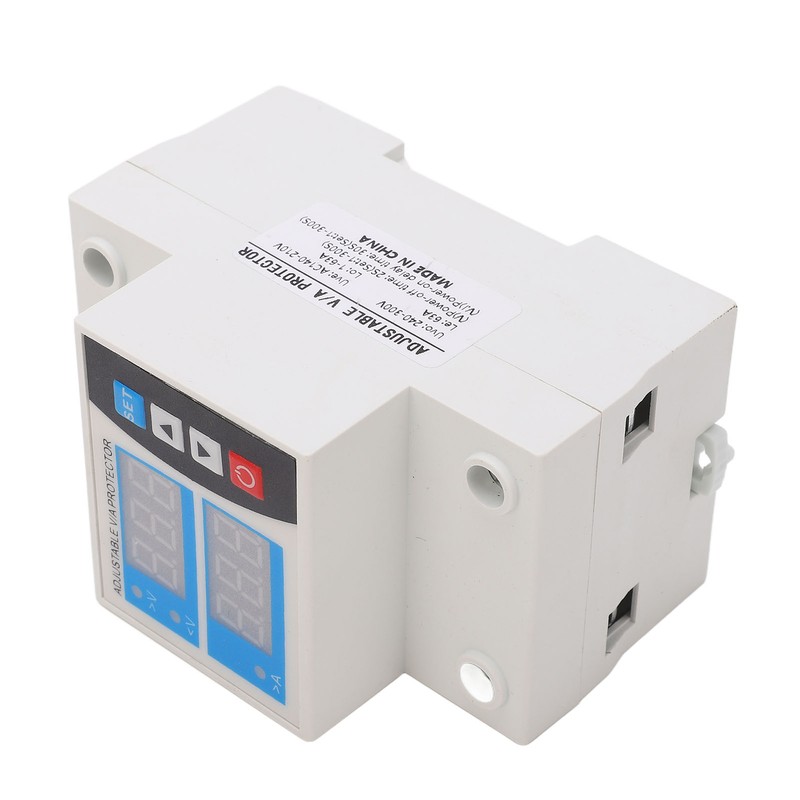 Over Under Voltage Protector Current Limit Din Rail Adjustable 2