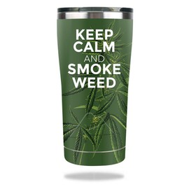 MightySkins Skin Compatible with Ozark Trail 20 oz Tumbler (2017) - Smoke Weed | Protective, Durable, and Unique Vinyl Decal wrap Cover | Easy to Apply, Remove, and Change Styles | Made in The USA