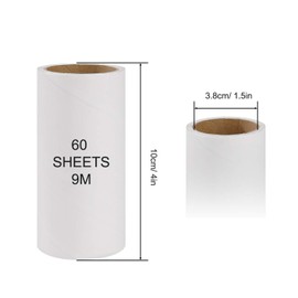 ISIYINER Lint Roller Refills for Clothes, Sofa, Bed and Carpet, Pack of 4, 240 Sheets