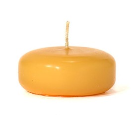 Pack of 10, 3" x 1.25" Small Disk Floating Candles Harvest for Weddings, Home & Event Decoration, Relaxation, Made in US