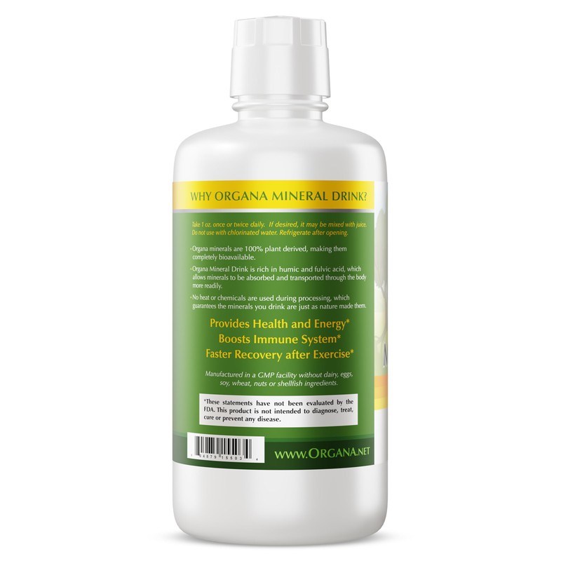 Organa Trace Minerals - Liquid Colloidal Minerals Supplements - Plant