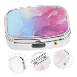 Ipetboom 4pcs Daily Case Leakproof Seal Portable Pill Box Travel Pill Organizer Grey Organized Small Containers