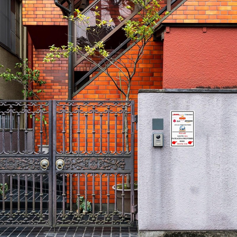 Please Leave All Packages & Deliveries Here - Delivery Sign