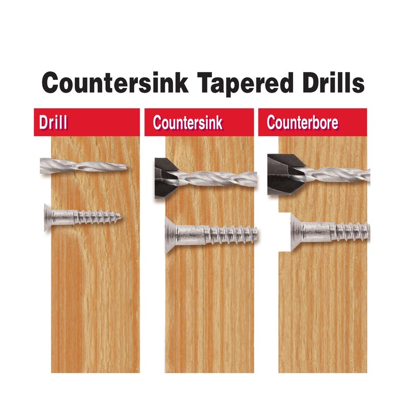 IVY Classic 09064#4 7/64" Countersink Tapered Drill Bit, M2 HSS,