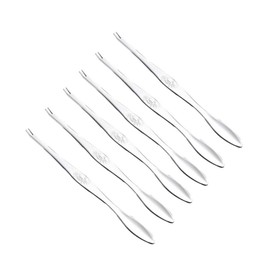 6Pcs 304 Stainless Steel Crab Forks and Spoons for Crab Legs Lobster Oysters - Versatile Seafood Tools for Home Restaurant Picnic Use