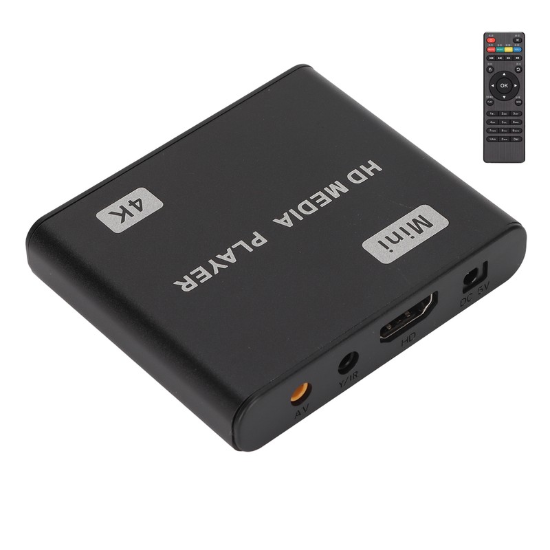 4K HD Media Player Mini Streaming Media Player with Remote
