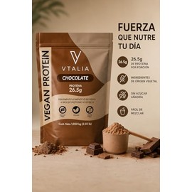 Proteína Vegana | 26.5g Proteína por Porción | Sin Azúcar | 100% Vegetal | 1.050 kg