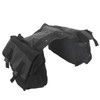 Bicycle Rear Seat Bag Black Large Capacity Canvas Waterproof Elastic