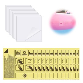 Manqyi Pack of 30 Repair Patches, Waterproof Transparent Repair Patches, Transparent Repair Patches, Waterproof Transparent Repair Patch, for Tent Dinghy, Swimming Ring, Air Bed